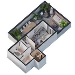 STAN br. 3 – 32,50+35m² (dvorište)
