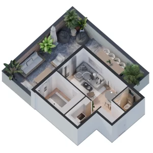 STAN br. 4 – 32,60+37m² (dvorište)